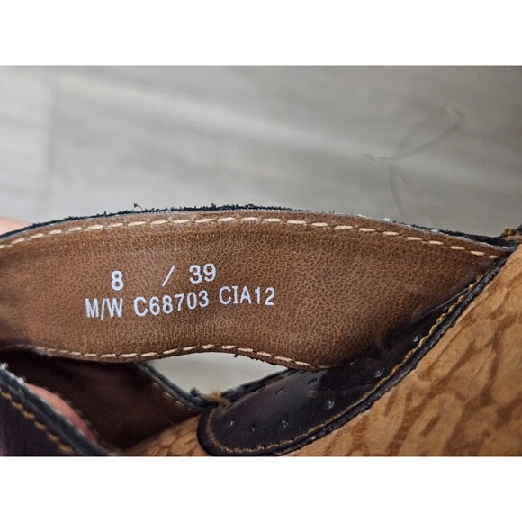 BOC Women's Born Concept Brown Leather Upper Strap Sandals Size 8 - Picture 9 of 11